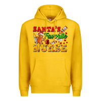 Lemon Santa's Favorite Nurse Premium Hoodie - FaDigitalArtStudio