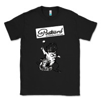 Black retro man postcard records Classic Tee - tuanDangUi