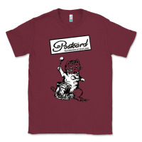 Burgundy retro man postcard records Classic Tee - tuanDangUi