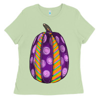Matcha watercolor halloween pumpkin Ladies Tee - RanaPortraitStore
