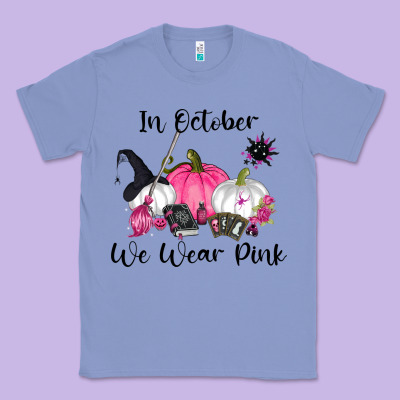 In October We Wear Pink Classic Tee Designed By Ranaportraitstore