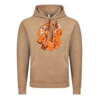 Vintage Coffee Kidney Cancer diva orange ribbon Vintage Hoodie - NancyCooperArtShop