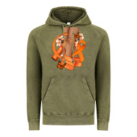 Vintage Olive Kidney Cancer diva orange ribbon Vintage Hoodie - NancyCooperArtShop