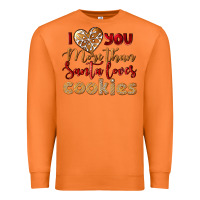 Carrot i love you more than santa loves cookies Premium Sweatshirt - LillyAllenDesigns
