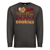 Smoke i love you more than santa loves cookies Premium Sweatshirt - LillyAllenDesigns
