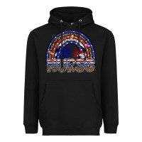 Black american nurse Heavyweight Hoodie - SublimationCraftShop