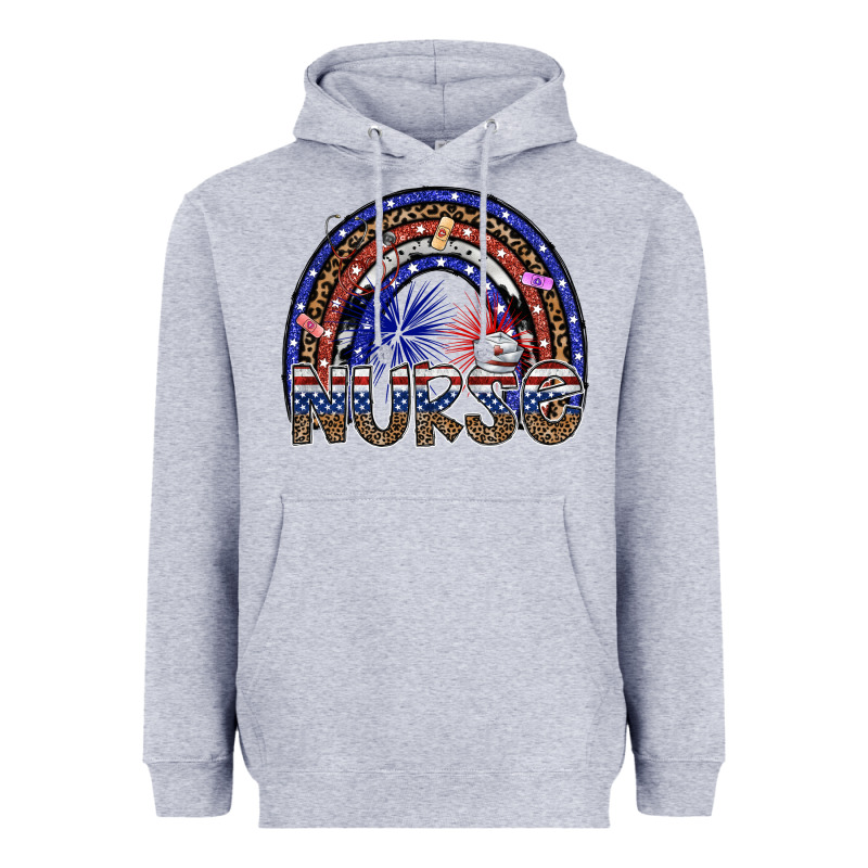 American Nurse Heavyweight Hoodie by SublimationCraftShop | Teevron