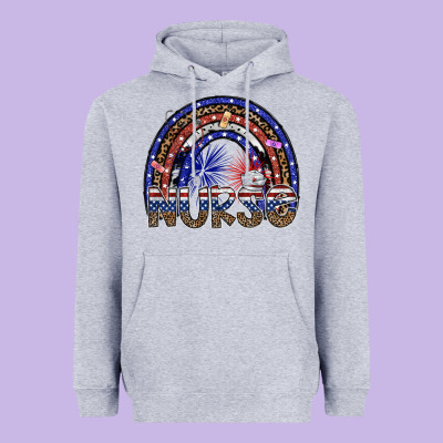American Nurse Heavyweight Hoodie Designed By Sublimationcraftshop
