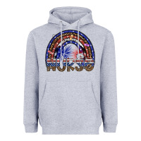 Heather Grey american nurse Heavyweight Hoodie - SublimationCraftShop