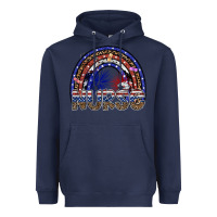 Navy american nurse Heavyweight Hoodie - SublimationCraftShop