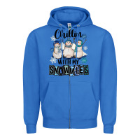 True Royal Chillin With My Snowmies Zipper Hoodie - FaDigitalArtStudio