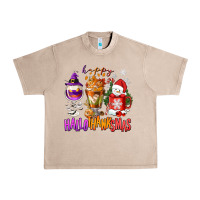 French Oak Happy Hallothanksmas wine glass and coffee Urban Heavy Tee - NancyCooperArtShop