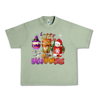 Oil Green Happy Hallothanksmas wine glass and coffee Urban Heavy Tee - NancyCooperArtShop