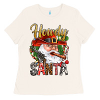 Bone Howdy Santa Ladies Tee - BundleAndBundleShop