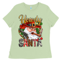 Matcha Howdy Santa Ladies Tee - BundleAndBundleShop