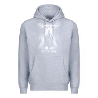 Heather Grey eric draven it can't rain all the time 1 Premium Hoodie - tuanDangUi