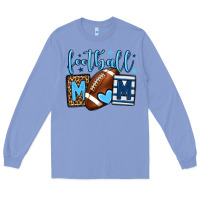 Colony Blue Football mom blue team color Long Sleeve Tee - HowdyJamesFarm