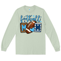 Matcha Football mom blue team color Long Sleeve Tee - HowdyJamesFarm