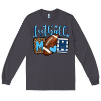 Smoke Football mom blue team color Long Sleeve Tee - HowdyJamesFarm