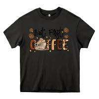 Asphalt but first coffee Heavy Core Tee - MaliasSmallBusiness