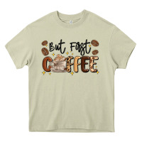 Mossy but first coffee Heavy Core Tee - MaliasSmallBusiness