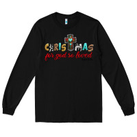 Black christmas for god so loved john 3 16 Long Sleeve Tee - Jasminsmagicworld