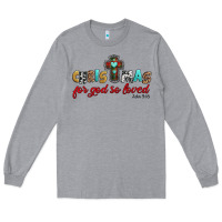 Heather Grey christmas for god so loved john 3 16 Long Sleeve Tee - Jasminsmagicworld