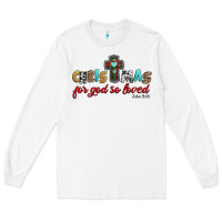 White christmas for god so loved john 3 16 Long Sleeve Tee - Jasminsmagicworld