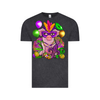 Vintage Black Mardi Gras pig Vintage Tee - NancyCooperArtShop