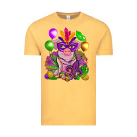 Vintage Mustard Mardi Gras pig Vintage Tee - NancyCooperArtShop