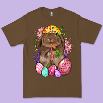 Rabbit And Carrot Easter Premium Tee Designed By Bundleandbundleshop