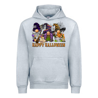 Heather Grey happy halloween  gnomies Urban Hoodie - BarkalooDesign
