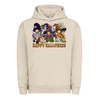 Pigment French Oak happy halloween  gnomies Urban Hoodie - BarkalooDesign