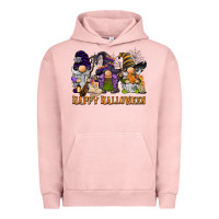 Pigment Salmon happy halloween  gnomies Urban Hoodie - BarkalooDesign