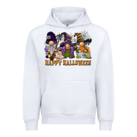 White happy halloween  gnomies Urban Hoodie - BarkalooDesign