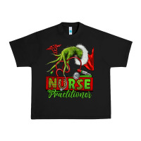 Black Christmas Character Nurse Urban Heavy Tee - NancyCooperArtShop
