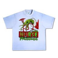 Grape Ice Christmas Character Nurse Urban Heavy Tee - NancyCooperArtShop