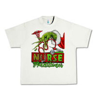 Pistachio Christmas Character Nurse Urban Heavy Tee - NancyCooperArtShop