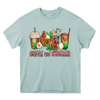 Arona chicken   coffee cups Heavy Core Tee - MaliasSmallBusiness