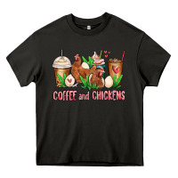Chicken   Coffee Cups Heavy Core Tee | Teevron