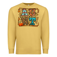 Antique Gold Autumn Leopard Aunt Premium Sweatshirt - LillyAllenDesigns