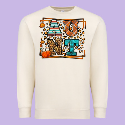 Autumn Leopard Aunt Premium Sweatshirt Designed By Lillyallendesigns