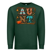 Sports Green Autumn Leopard Aunt Premium Sweatshirt - LillyAllenDesigns