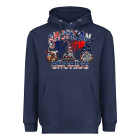 Navy amerikan gnomies Heavyweight Hoodie - SublimationCraftShop