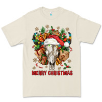 Bone Merry Christmas With Bull skull Premium Tee - BundleAndBundleShop