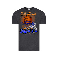 Vintage Black I'll always be your biggest fan basketball Vintage Tee - NancyCooperArtShop