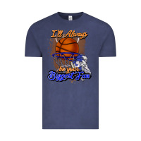Vintage Denim I'll always be your biggest fan basketball Vintage Tee - NancyCooperArtShop