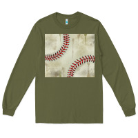 Army Green dirty baseball pattern Long Sleeve Tee - TumblerDesignByShophia
