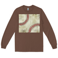Chestnut dirty baseball pattern Long Sleeve Tee - TumblerDesignByShophia