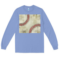 Colony Blue dirty baseball pattern Long Sleeve Tee - TumblerDesignByShophia